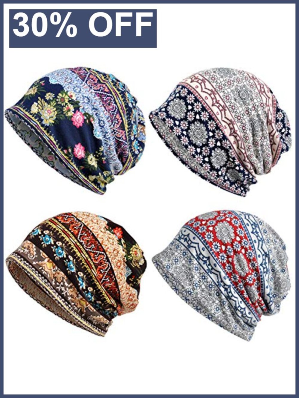 Women's Slouchy Beanie Ultra Soft Lightweight Running Skull Cap